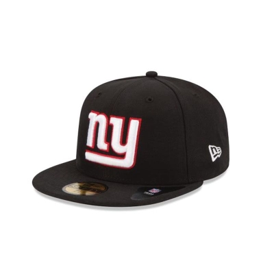 Black New York Giants Hat - New Era NFL 59FIFTY Fitted Caps USA7923416